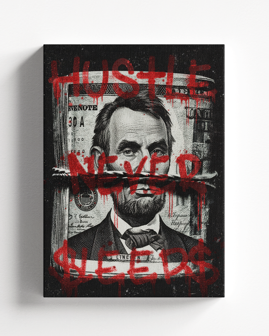 HUSTLE NEVER SLEEPS - QUADRO